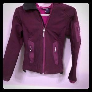 Arcteryx fleece lined soft shell jacket